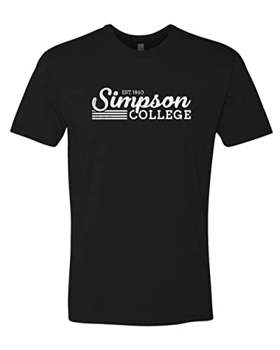 Vintage Simpson College Soft Exclusive T-Shirt - Black