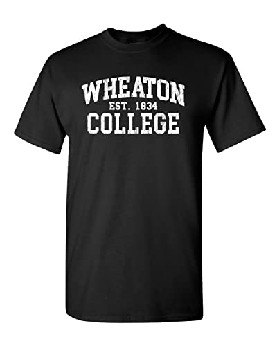 Vintage Wheaton College T-Shirt - Black