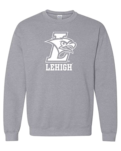 Lehigh University Mountain Hawk Crewneck Sweatshirt - Sport Grey