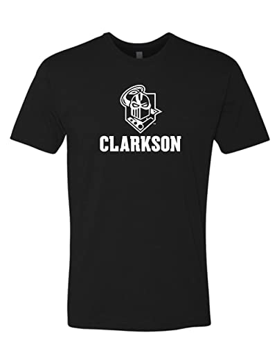 Clarkson University Logo One Color Exclusive Soft Shirt - Black