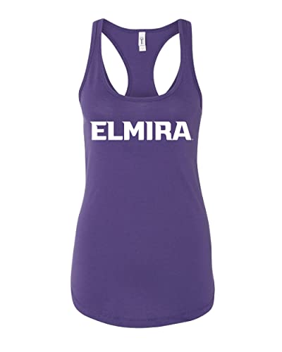 Elmira College Ladies Tank Top - Purple Rush