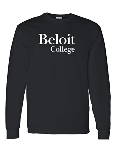 Beloit College 1 Color Long Sleeve Shirt - Black