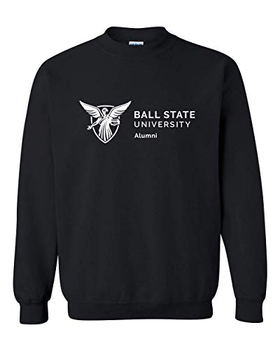 Ball State University Alumni One Color Crewneck Sweatshirt - Black