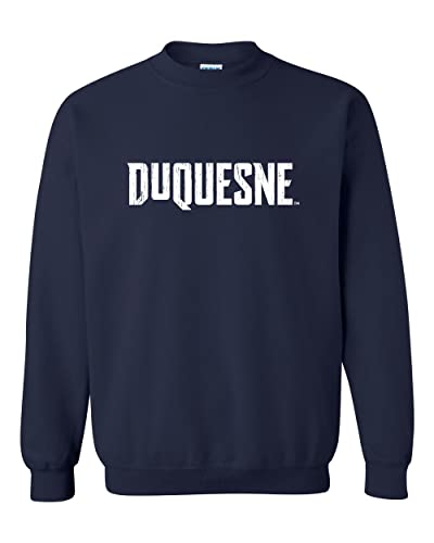 Vintage Duquesne Dukes Crewneck Sweatshirt - Navy