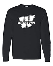 Load image into Gallery viewer, Washburn University W Long Sleeve Shirt - Black
