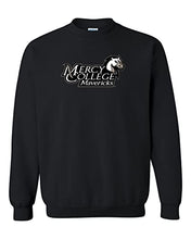 Load image into Gallery viewer, Mercy College Stacked Logo Crewneck Sweatshirt - Black

