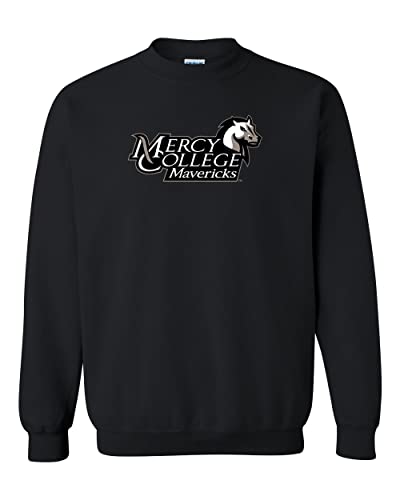 Mercy College Stacked Logo Crewneck Sweatshirt - Black