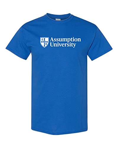 Assumption University Block Letters T-Shirt - Royal