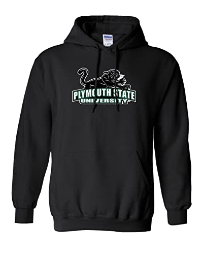 Plymouth State University Mascot Hooded Sweatshirt - Black