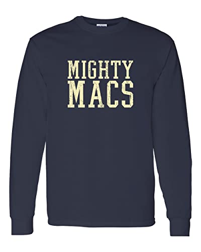 Immaculata University Mighty Macs Long Sleeve T-Shirt - Navy