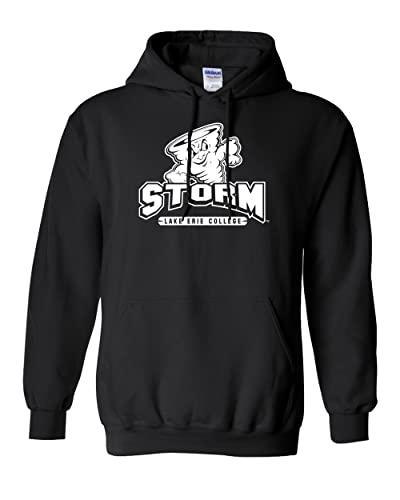 Lake Erie College Storm Hooded Sweatshirt - Black