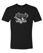 Load image into Gallery viewer, Premium DePaul University 1 Color Full Logo Adult T-Shirt - Black
