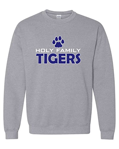 Holy Family University Tigers Crewneck Sweatshirt - Sport Grey