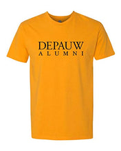 Load image into Gallery viewer, DePauw Alumni Black Text Exclusive Soft Shirt - Gold
