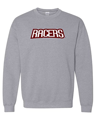 University of Northwestern Ohio Racers Text Logo Crewneck Sweatshirt - Sport Grey