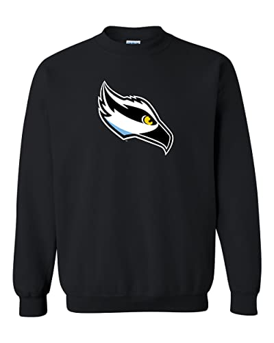 Stockton University Full Color Mascot Crewneck Sweatshirt - Black