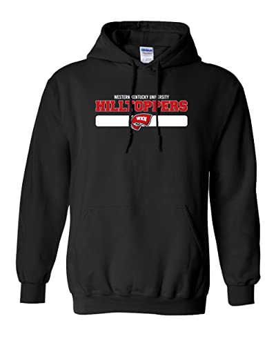 Western Kentucky Hilltoppers Horizontal Hooded Sweatshirt - Black