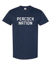 Load image into Gallery viewer, Saint Peter&#39;s Peacock Nation T-Shirt - Navy
