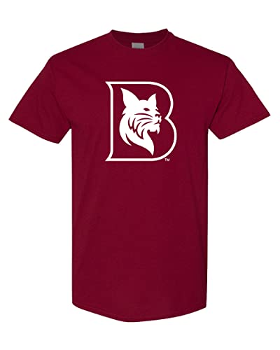 Bates College Bobcat B T-Shirt - Cardinal Red