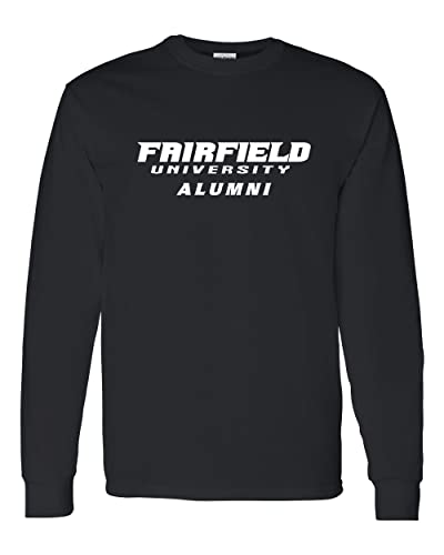 Fairfield University Alumni Long Sleeve Shirt - Black
