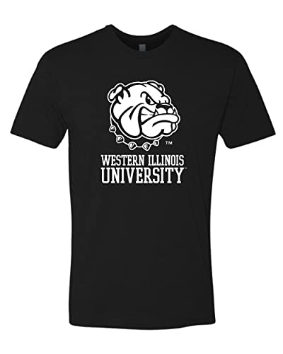 Western Illinois Leatherneck Mascot Soft Exclusive T-Shirt - Black