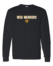 Load image into Gallery viewer, WSU Warriors Two Color Long Sleeve - Black
