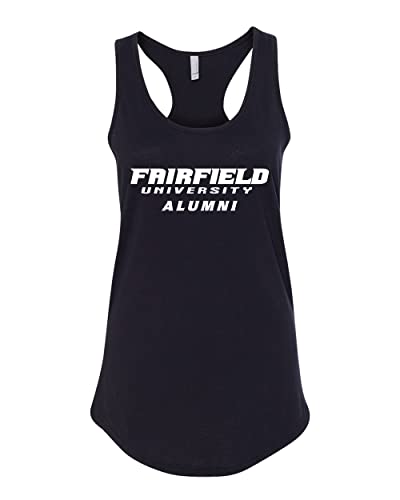 Fairfield University Alumni Ladies Tank Top - Black