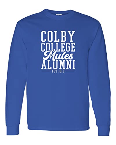 Colby College Alumni Long Sleeve Shirt - Royal