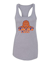 Load image into Gallery viewer, Lincoln University Full Color Ladies Racer Tank Top - Heather Grey
