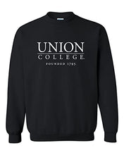 Load image into Gallery viewer, Union College Founded 1795 Crewneck Sweatshirt - Black
