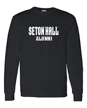Load image into Gallery viewer, Seton Hall University Alumni Long Sleeve Shirt - Black
