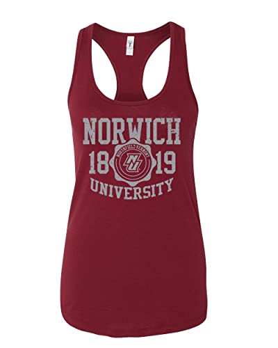 Norwich University Vintage Ladies Tank Top - Cardinal