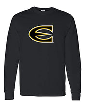Load image into Gallery viewer, Emporia State Full Color E Long Sleeve T-Shirt - Black
