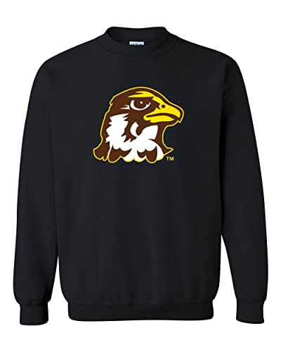 Quincy University Full Color Logo Crewneck Sweatshirt - Black