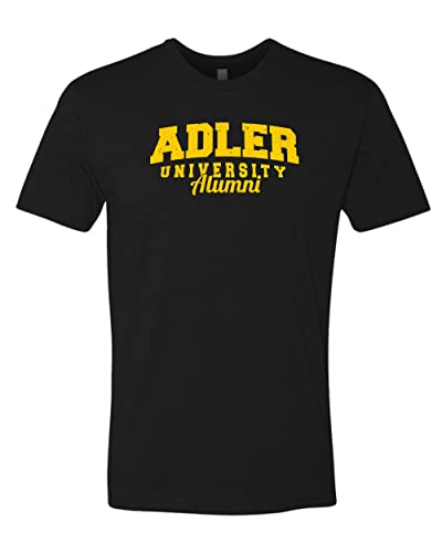 Vintage Adler University Alumni Soft Exclusive T-Shirt - Black