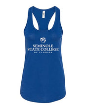 Load image into Gallery viewer, Seminole State College Stacked Ladies Tank Top - Royal
