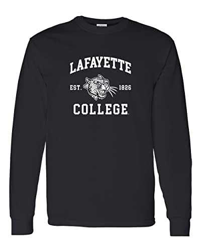 Lafayette College Est 1826 Long Sleeve T-Shirt - Black