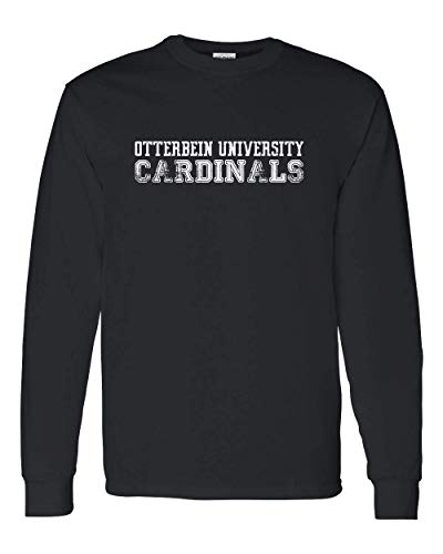 Vintage Otterbein University Long Sleeve T-Shirt - Black