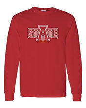 Load image into Gallery viewer, Arkansas State University State Long Sleeve T-Shirt - Red
