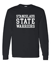 Load image into Gallery viewer, Stanislaus State Block Long Sleeve T-Shirt - Black
