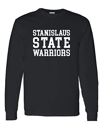 Stanislaus State Block Long Sleeve T-Shirt - Black