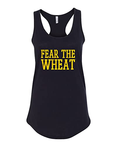 Wichita State Fear The Wheat Ladies Tank Top - Black