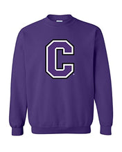 Load image into Gallery viewer, Cornell College C Crewneck Sweatshirt - Purple
