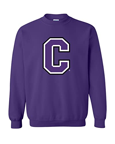 Cornell College C Crewneck Sweatshirt - Purple
