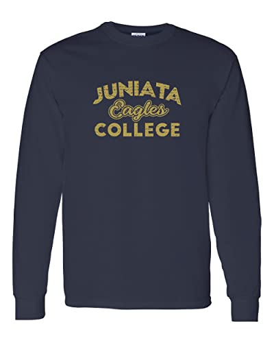 Vintage Juniata College Long Sleeve T-Shirt - Navy