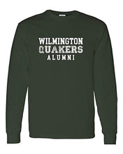 Load image into Gallery viewer, Wilmington Quakers Alumni Long Sleeve T-Shirt - Forest Green
