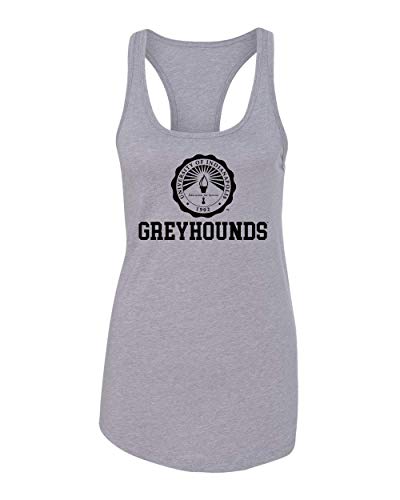 University of Indianapolis Greyhounds Black Seal Tank Top - Heather Grey