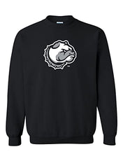 Load image into Gallery viewer, Drake University Bulldog Head Crewneck Sweatshirt - Black
