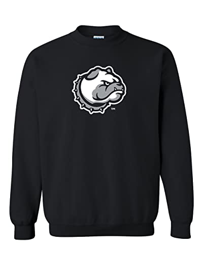 Drake University Bulldog Head Crewneck Sweatshirt - Black