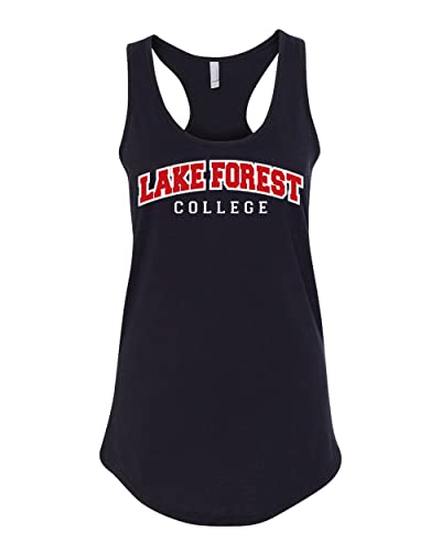 Lake Forest College Ladies Tank Top - Black